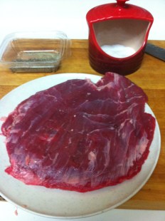 Grilled Flank Steak and Onions Prep7