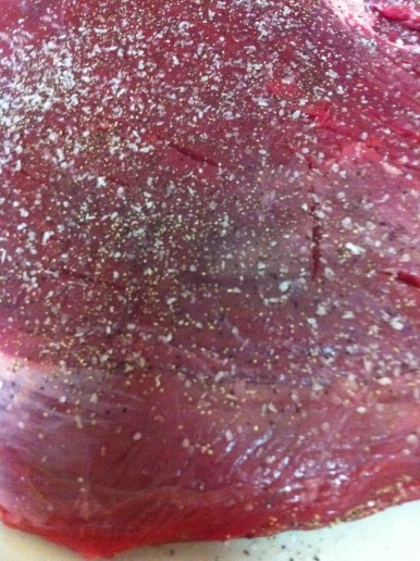 Grilled Flank Steak and Onions Prep8